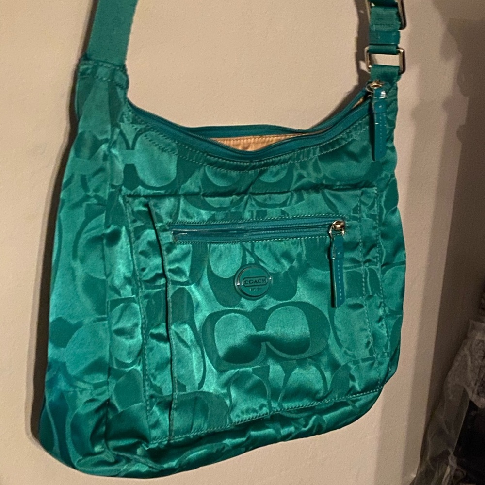 Green Coach Purse